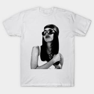 Aaliyah New Retro Sketch T-Shirt